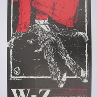 Affiche pour W-Z de Alain Populaire au Théâtre Impopulaire (Bruxelles) du 19 janvier au 17 Février 1982